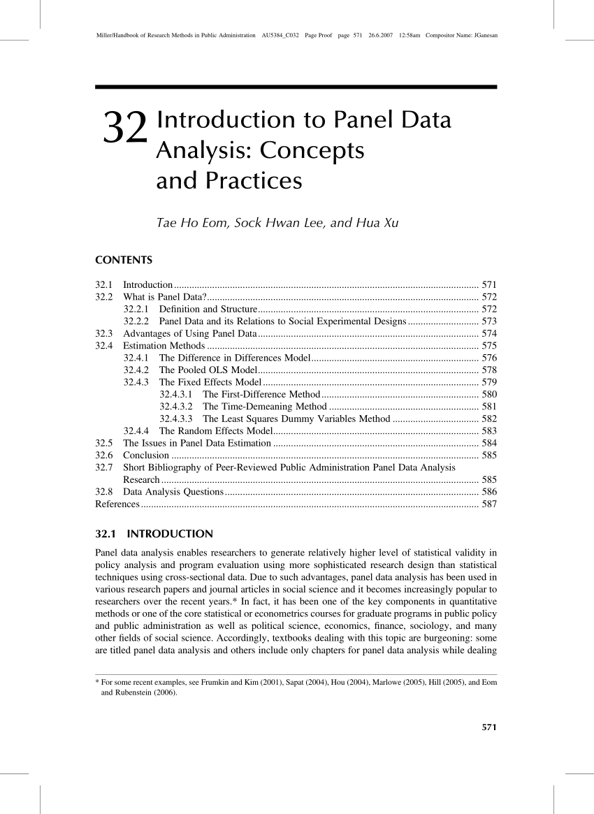 panel data research paper