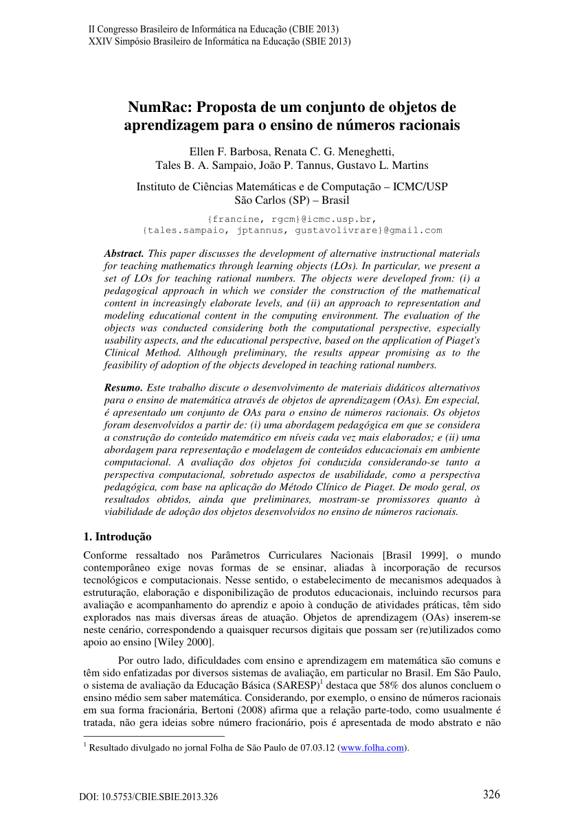 Bingo: A utilização do jogo para consolidação do ensino de notação