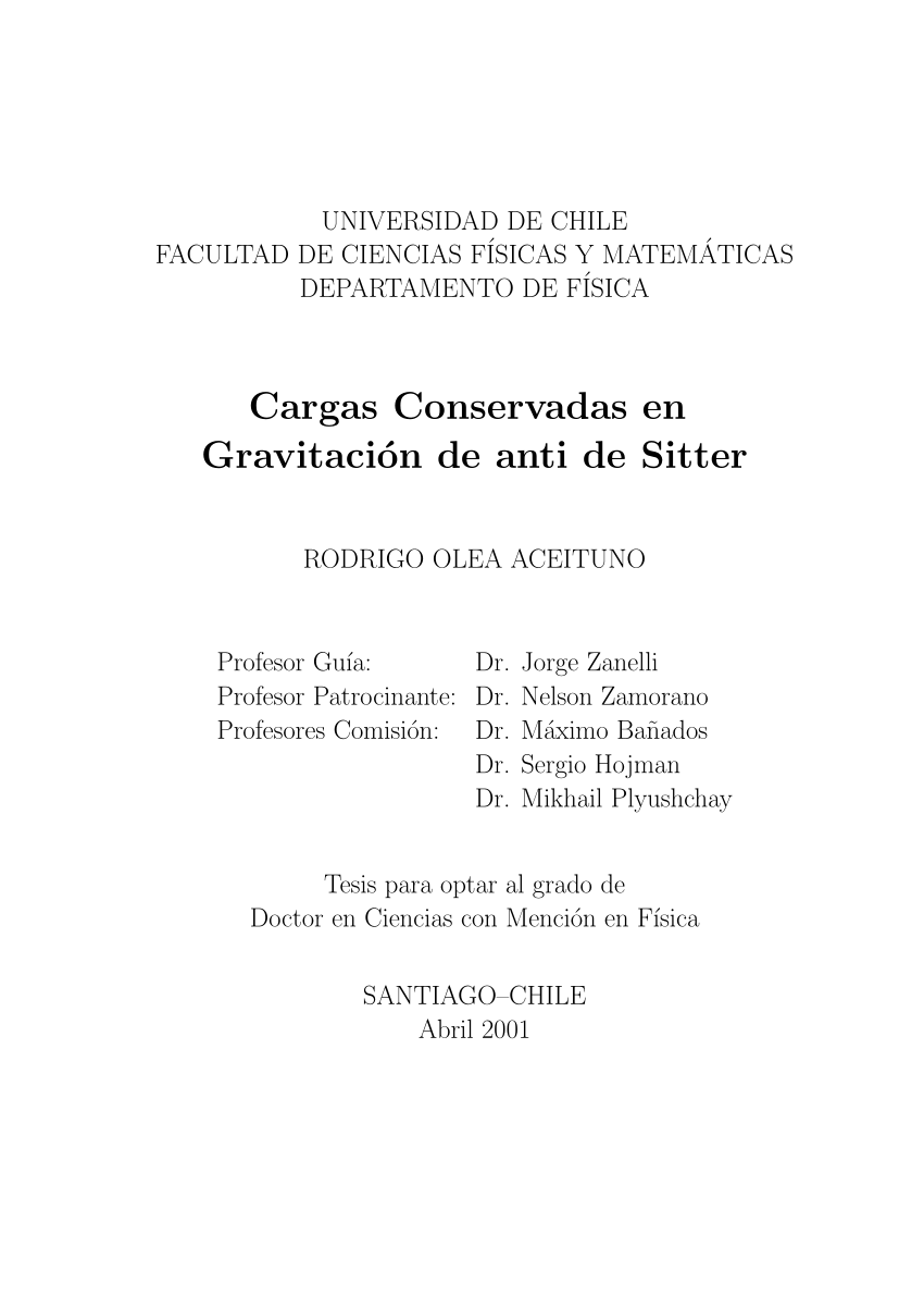 thesis translated to spanish
