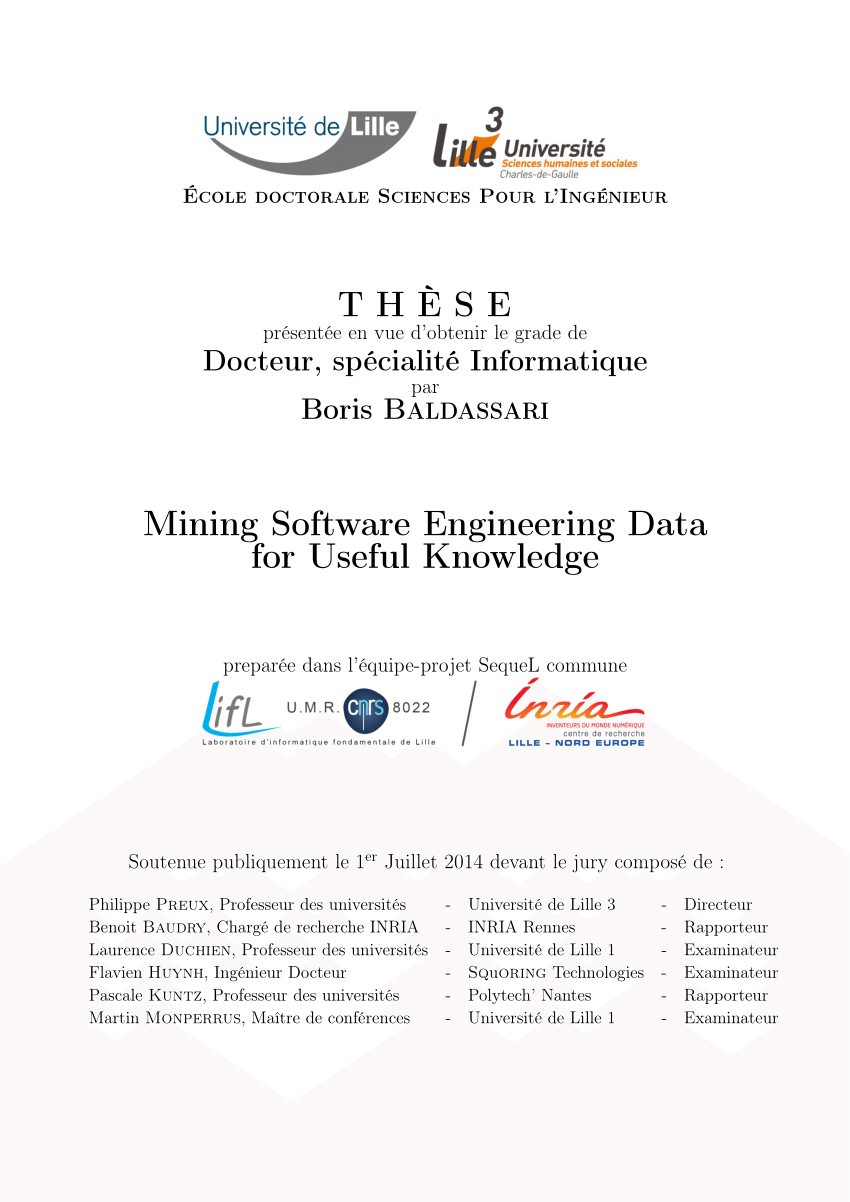 PDF) Mining Software Engineering Data for Useful Knowledge