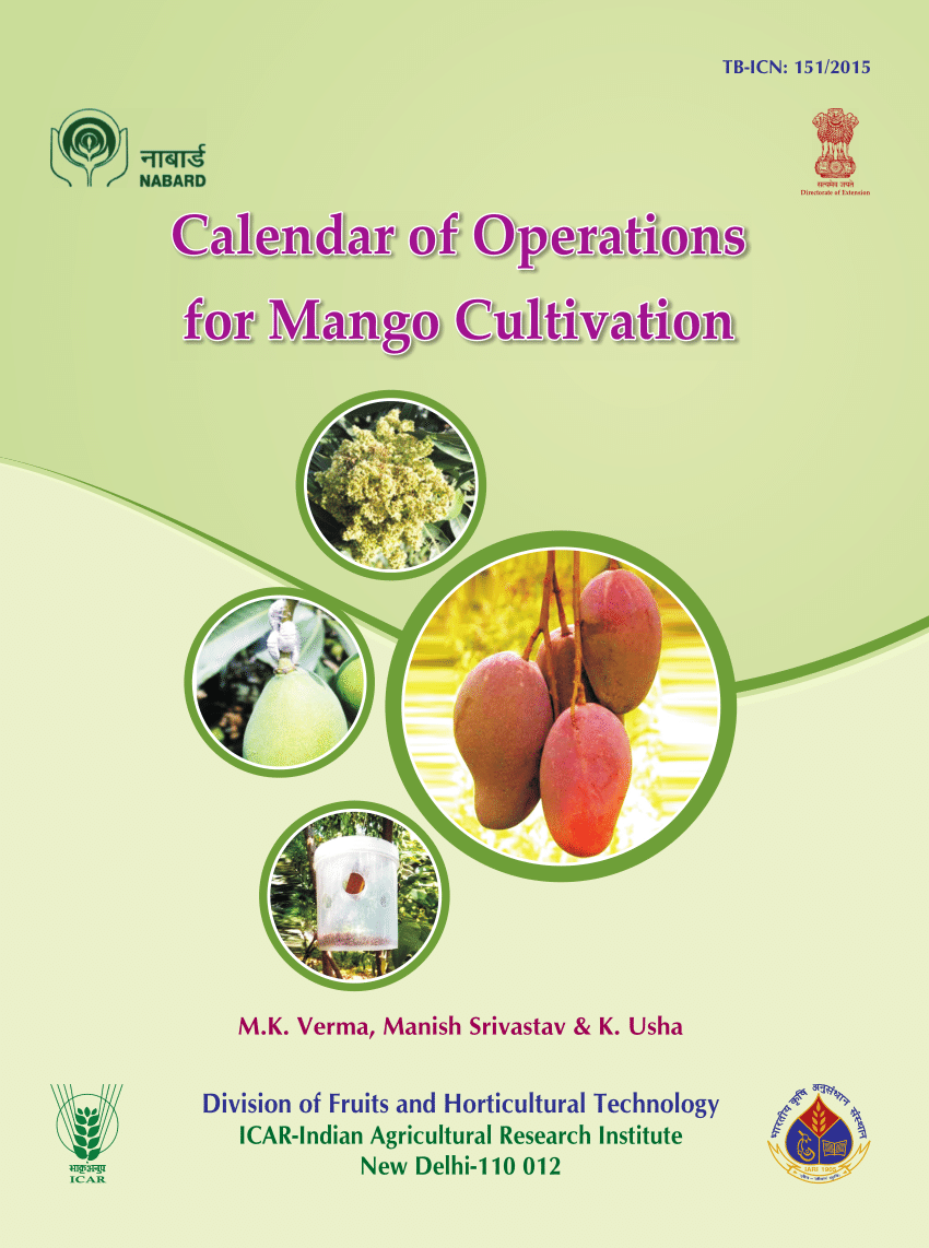(PDF) Calendar of Operations for Mango Cultivation