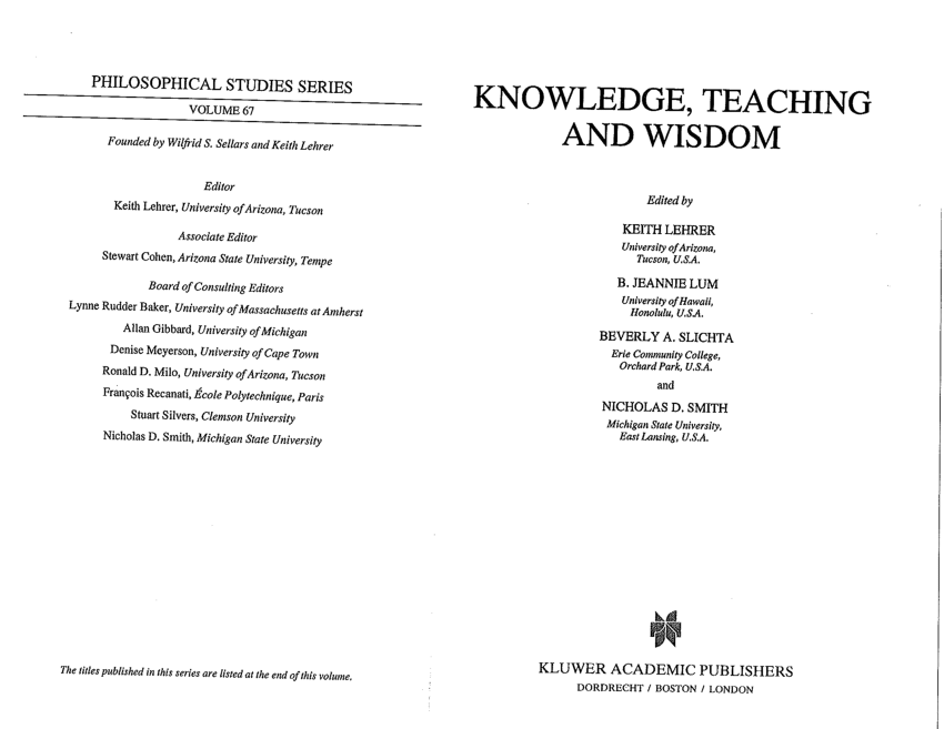 essay on wisdom pdf
