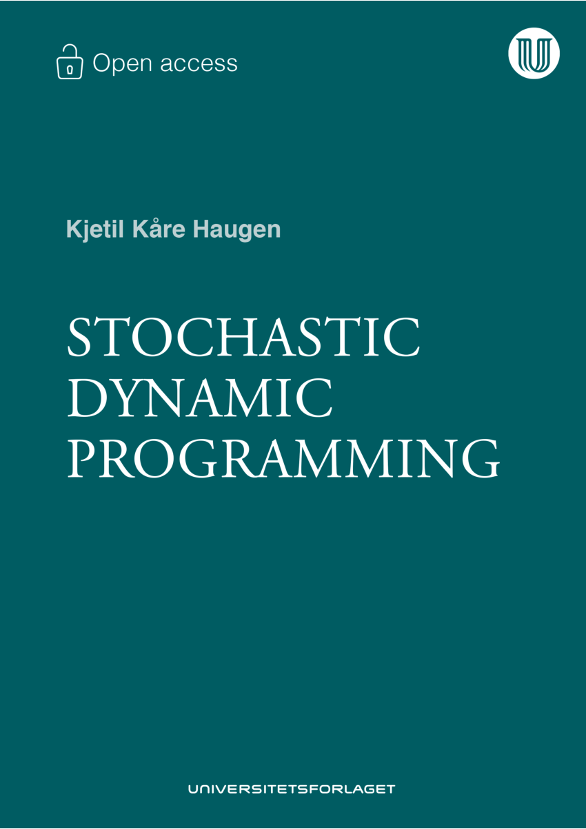 Resultado de imagen de Haugen . Stochastic Dynamic Programming