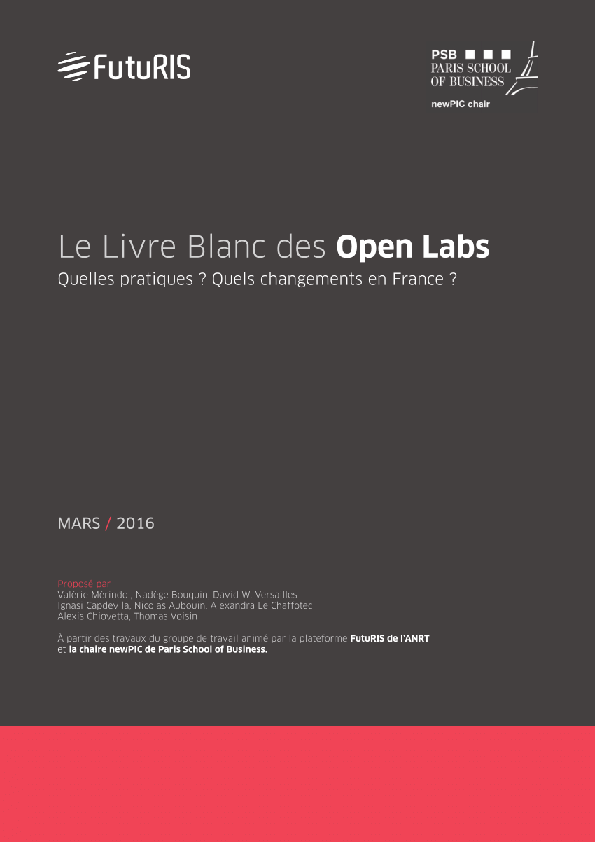 Pdf Le Livre Blanc Des Open Labs Quelles Pratiques