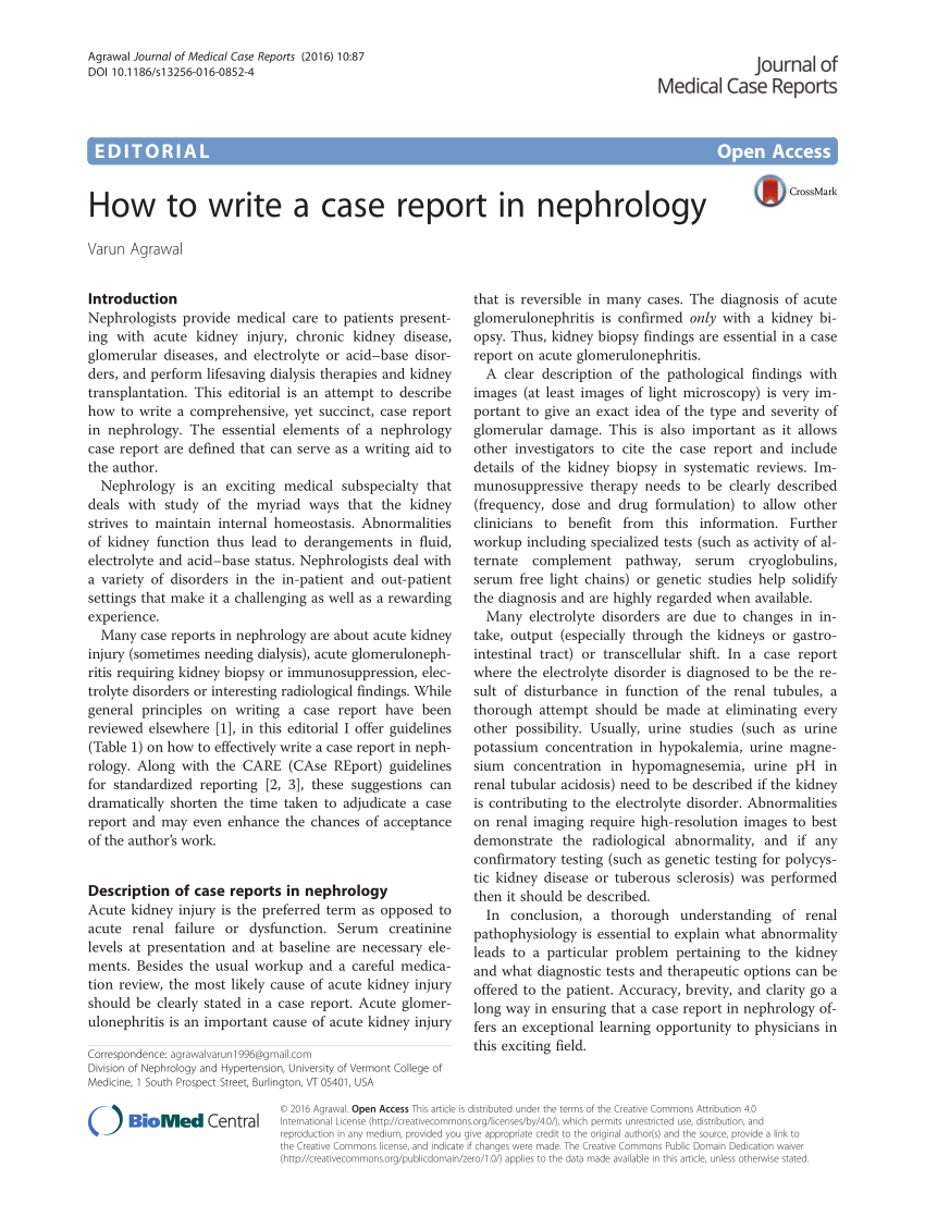 a case study on nephrology