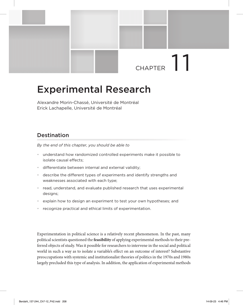 experimental research articles pdf