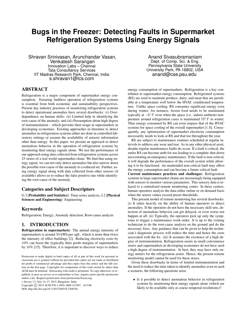 (PDF) Bugs in the Freezer