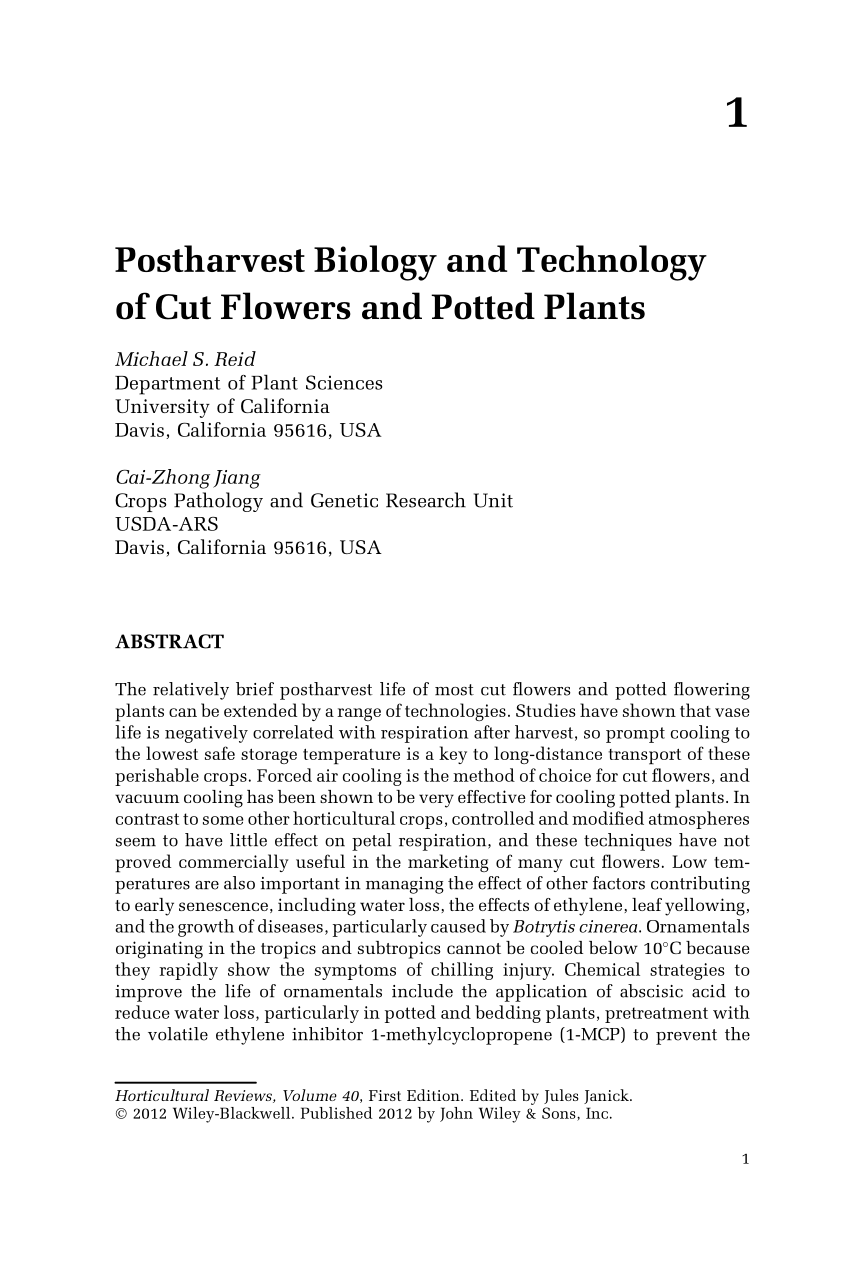 PDF) Postharvest