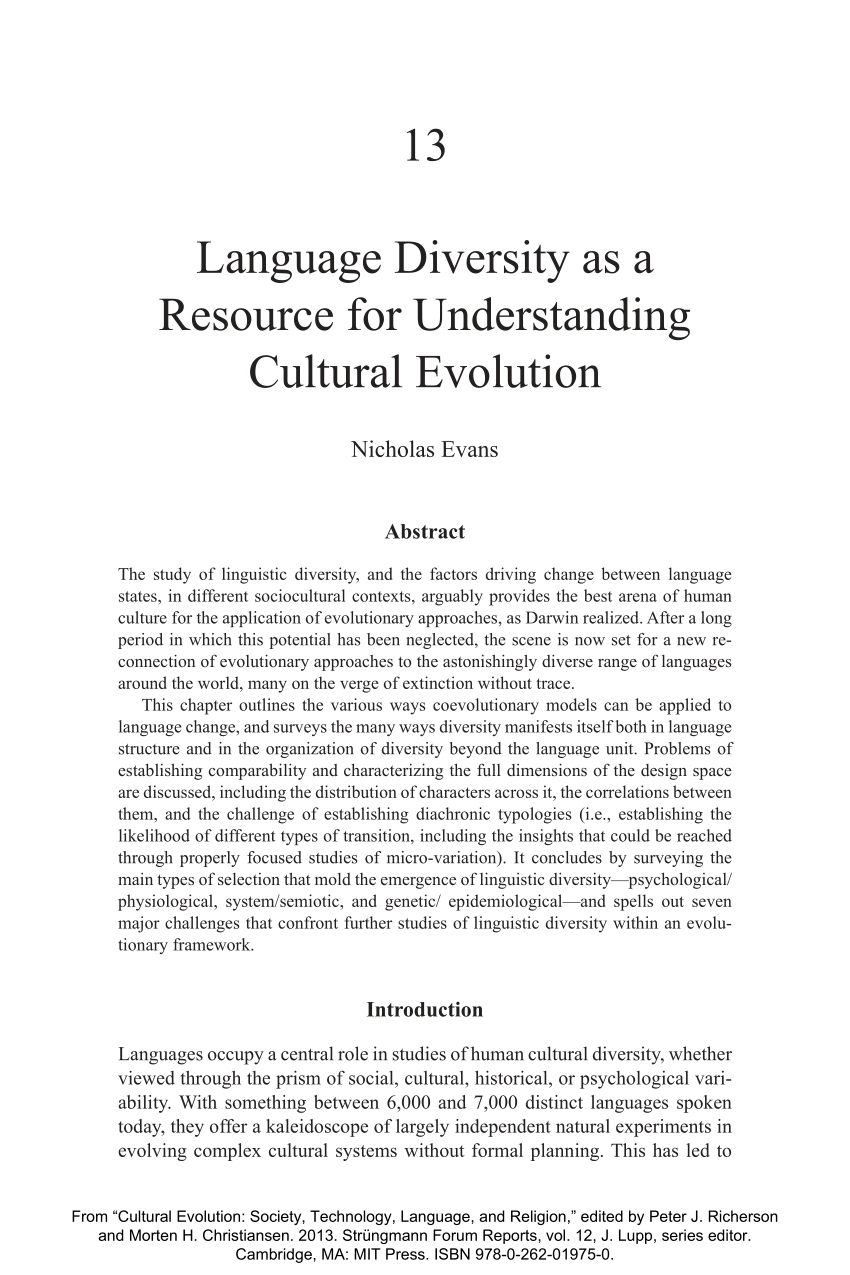 essay on language diversity