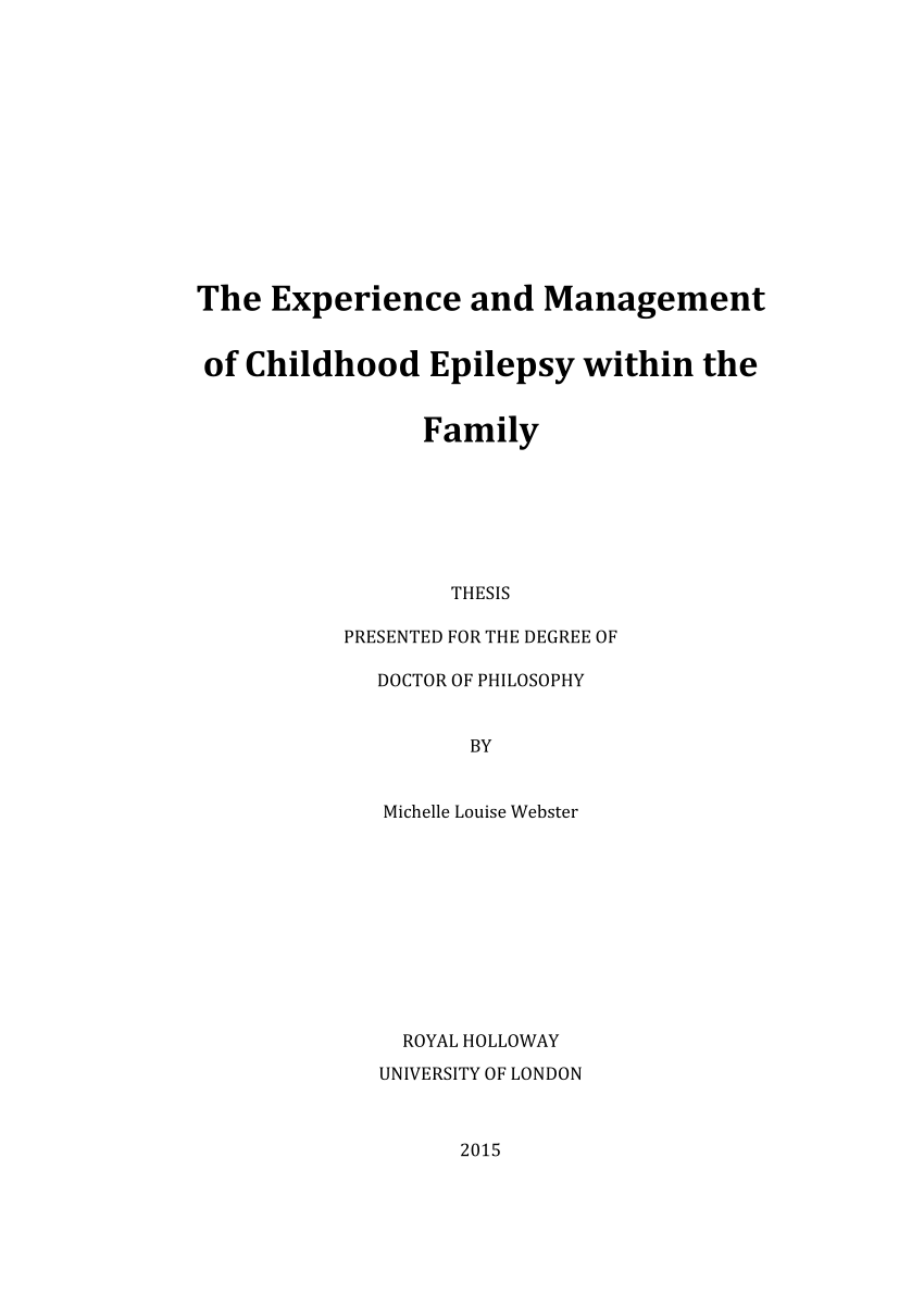 childhood thesis abstract