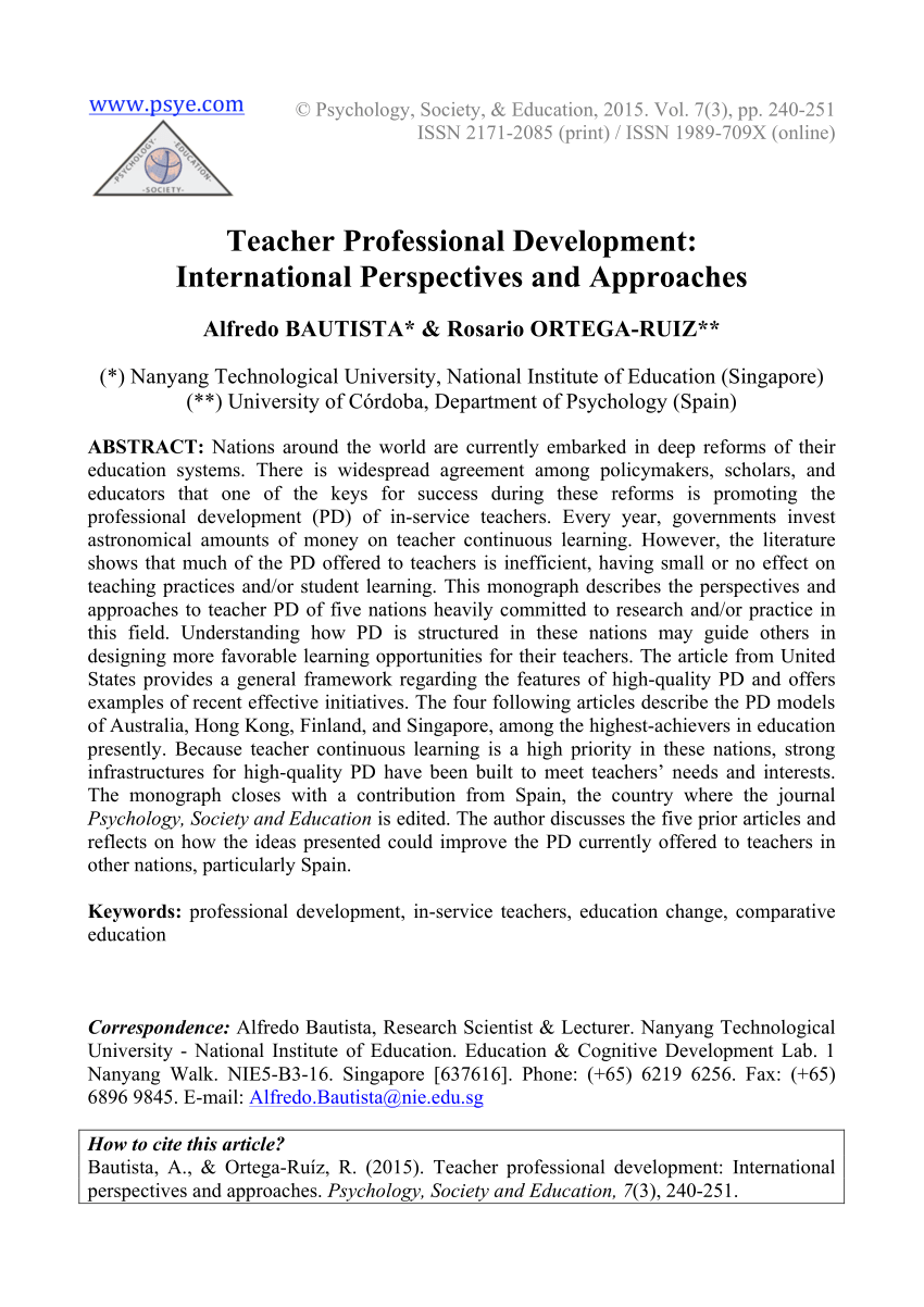 professional development research pdf