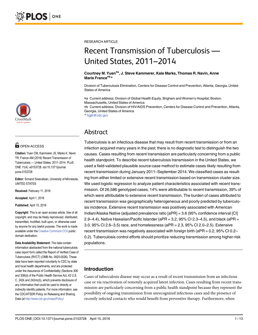 recent research on tuberculosis