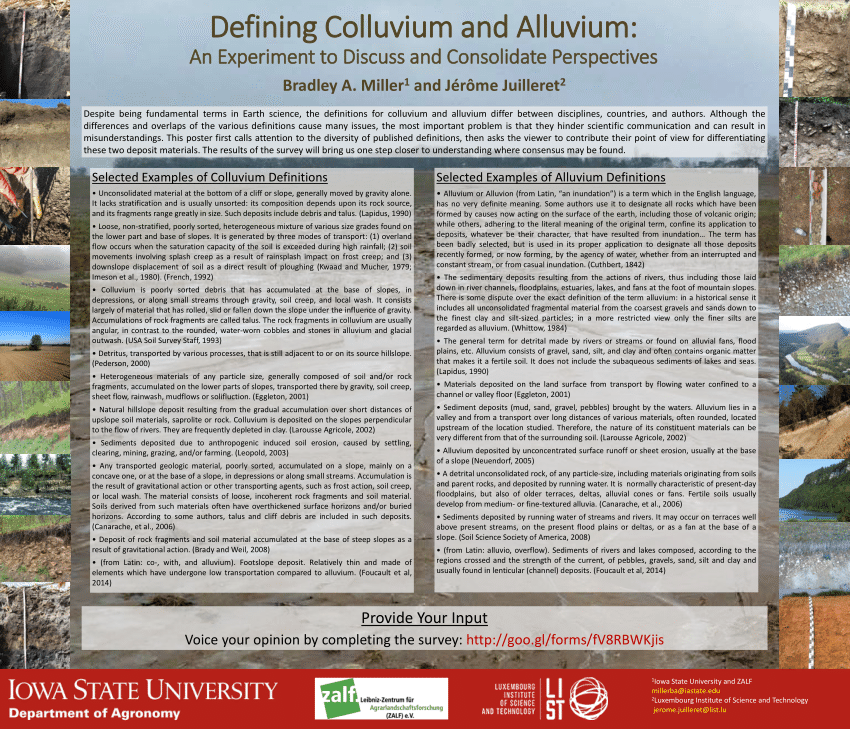 (PDF) Defining Colluvium and Alluvium: An Experiment to Discuss and