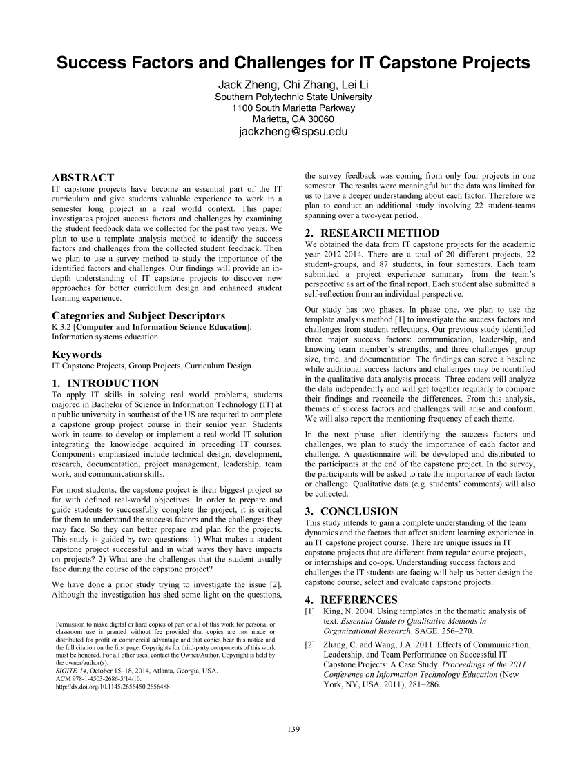 capstone research project pdf