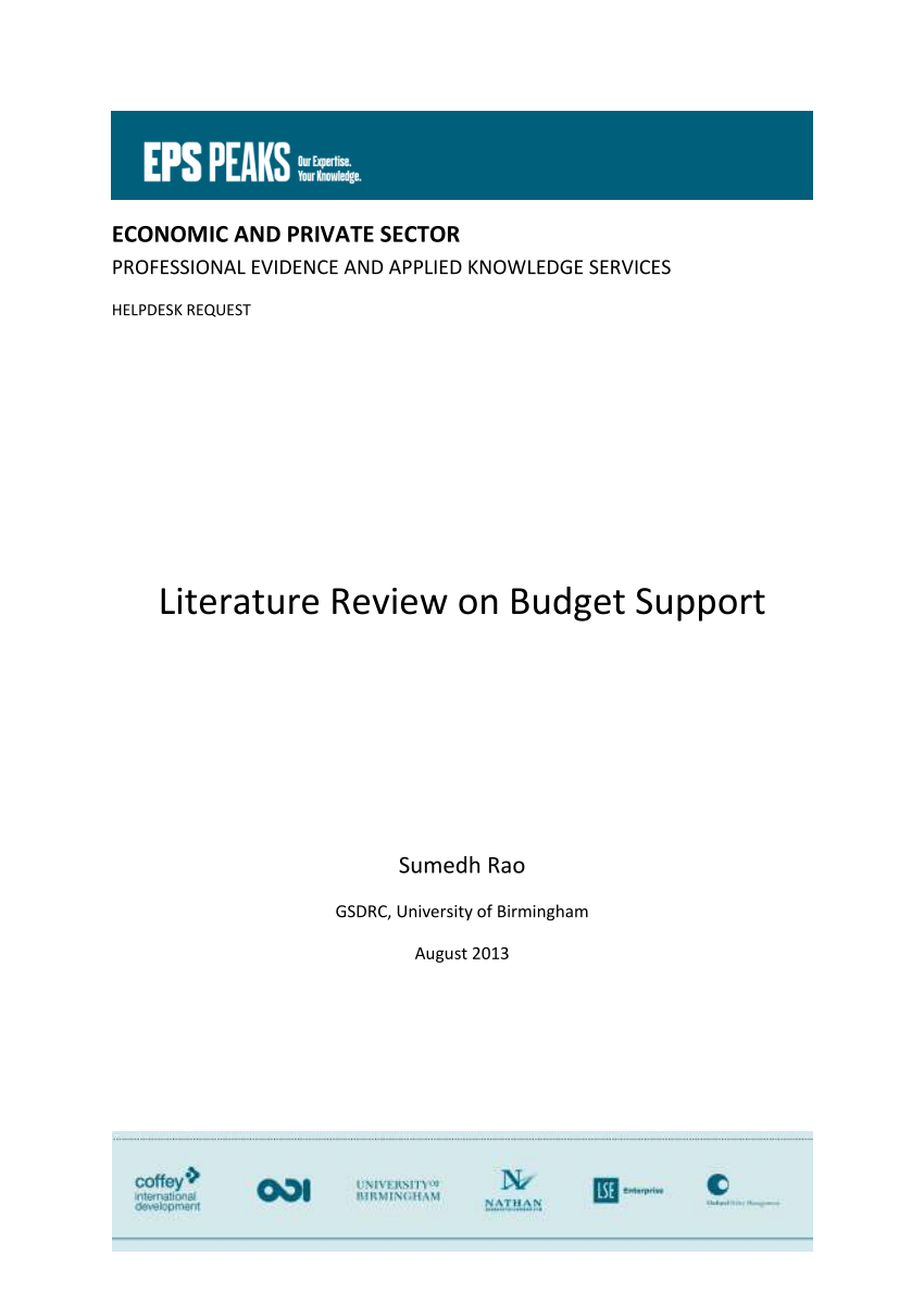 literature review on budgetary control
