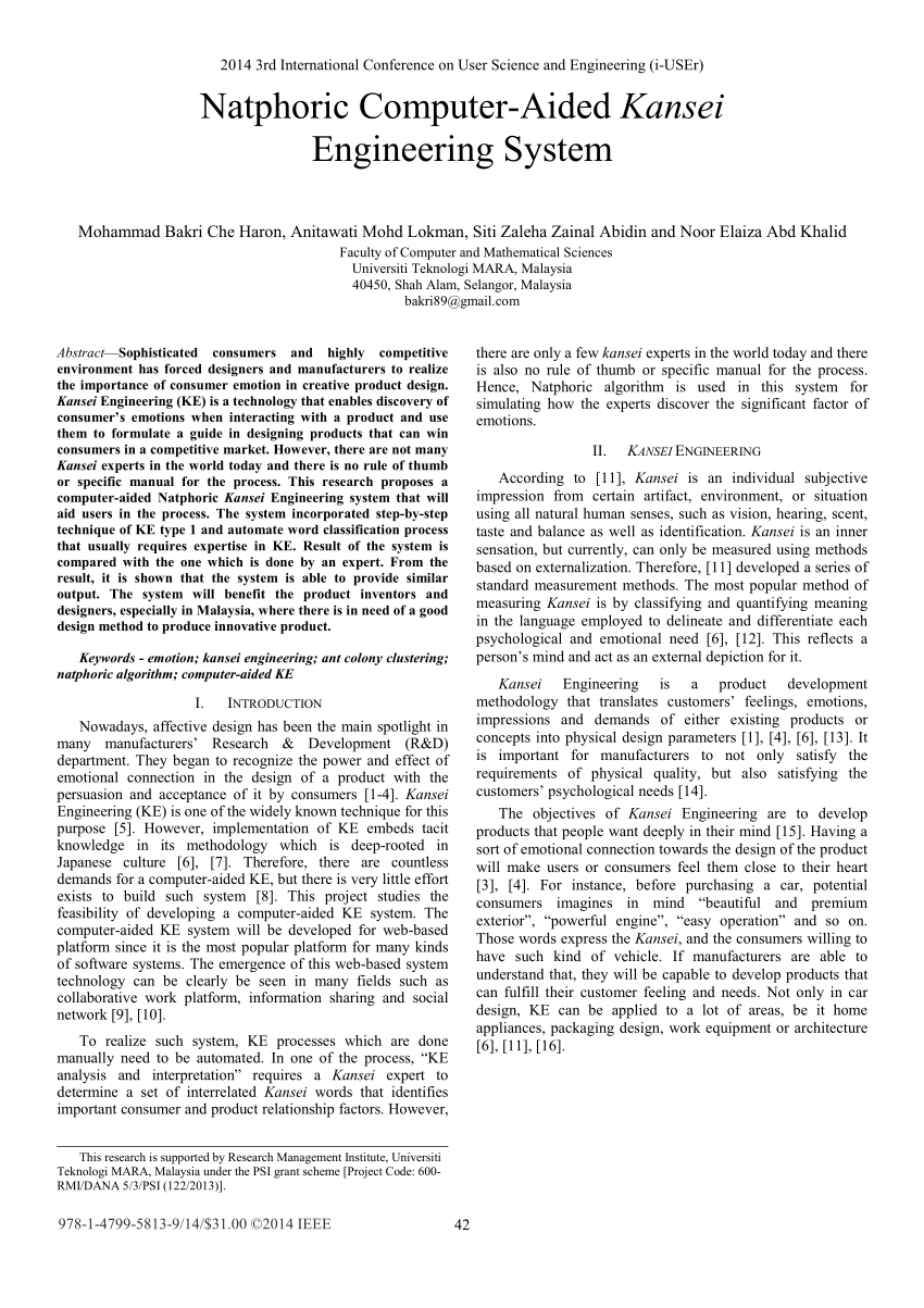 PDF) Natphoric computer-aided Kansei Engineering system