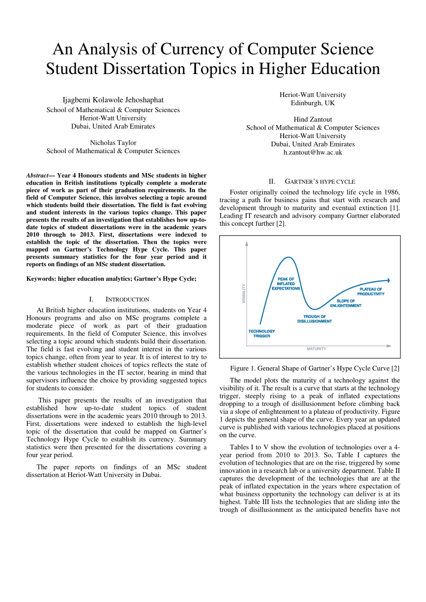 computer science dissertation example