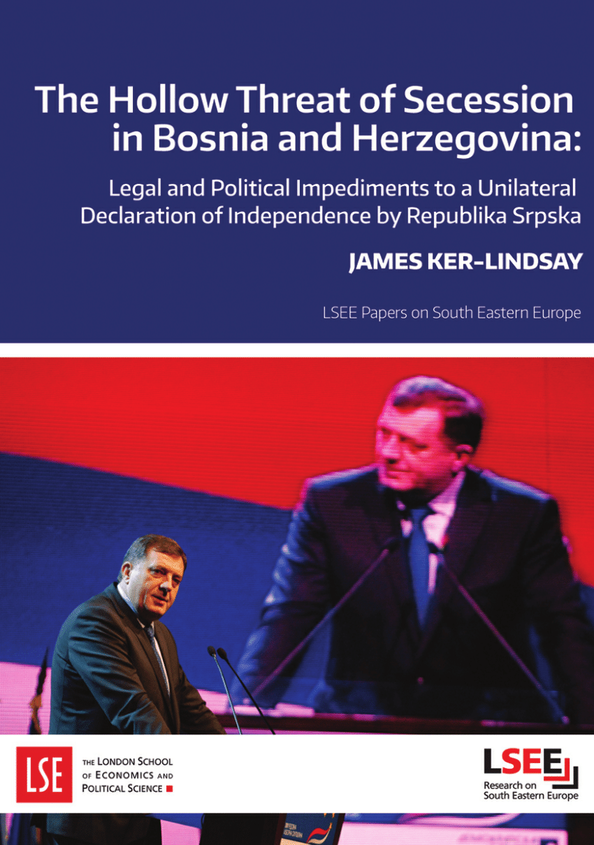 Pdf The Hollow Threat Of Secession In Bosnia And Herzegovina Legal