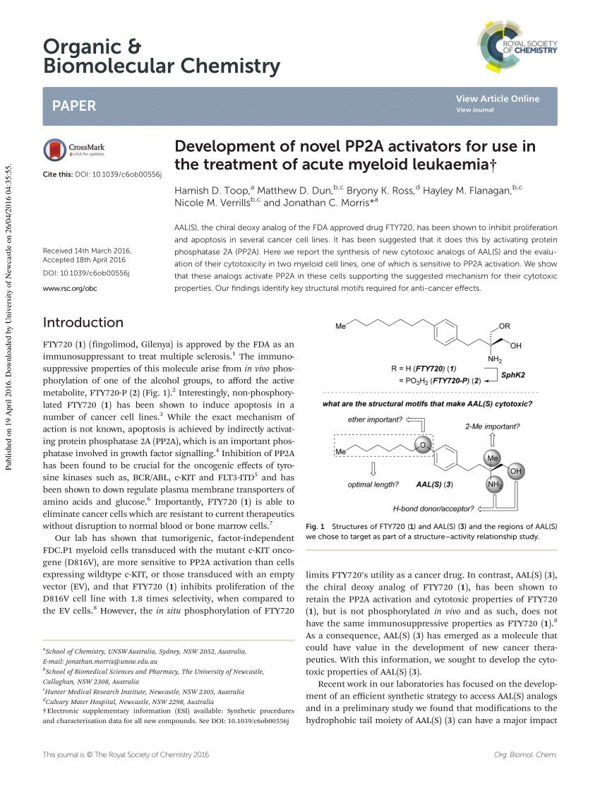 (PDF) Novel therapy in Acute myeloid leukemia (AML 