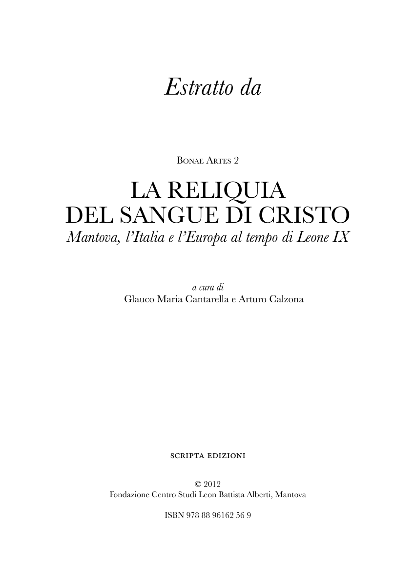 (PDF) Le Arti a Roma al tempo di Leone IX