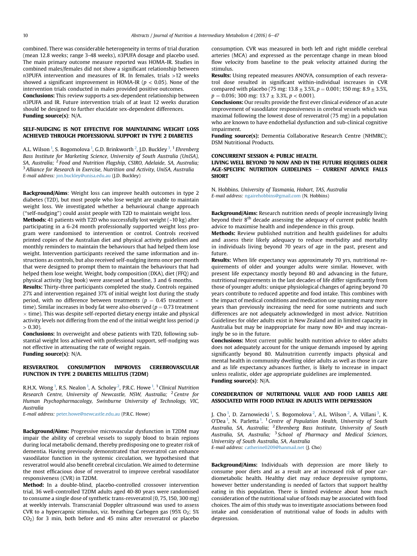 Pdf Self Nudging Is Not Effective For Maintaining Weight Loss Achieved Through Professional Support In Type 2 Diabetes