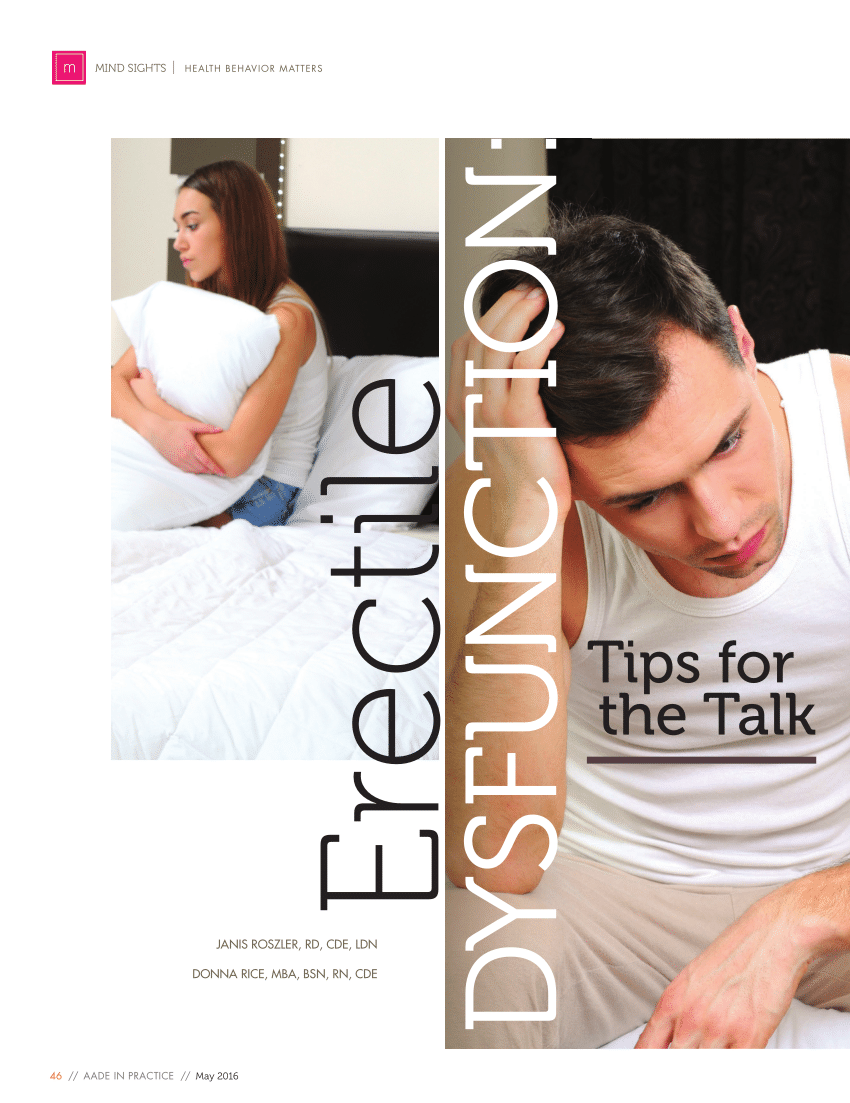 PDF Erectile Dysfunction Tips For The Talk