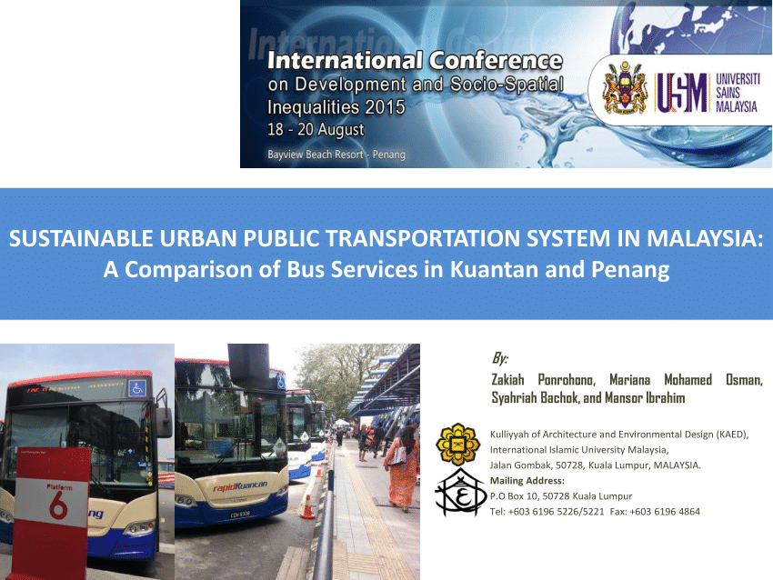 (PDF) Sustainable URBAN PUBLIC TRANSPORTATION SYSTEM IN ...