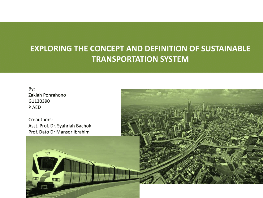 thesis on sustainable transportation