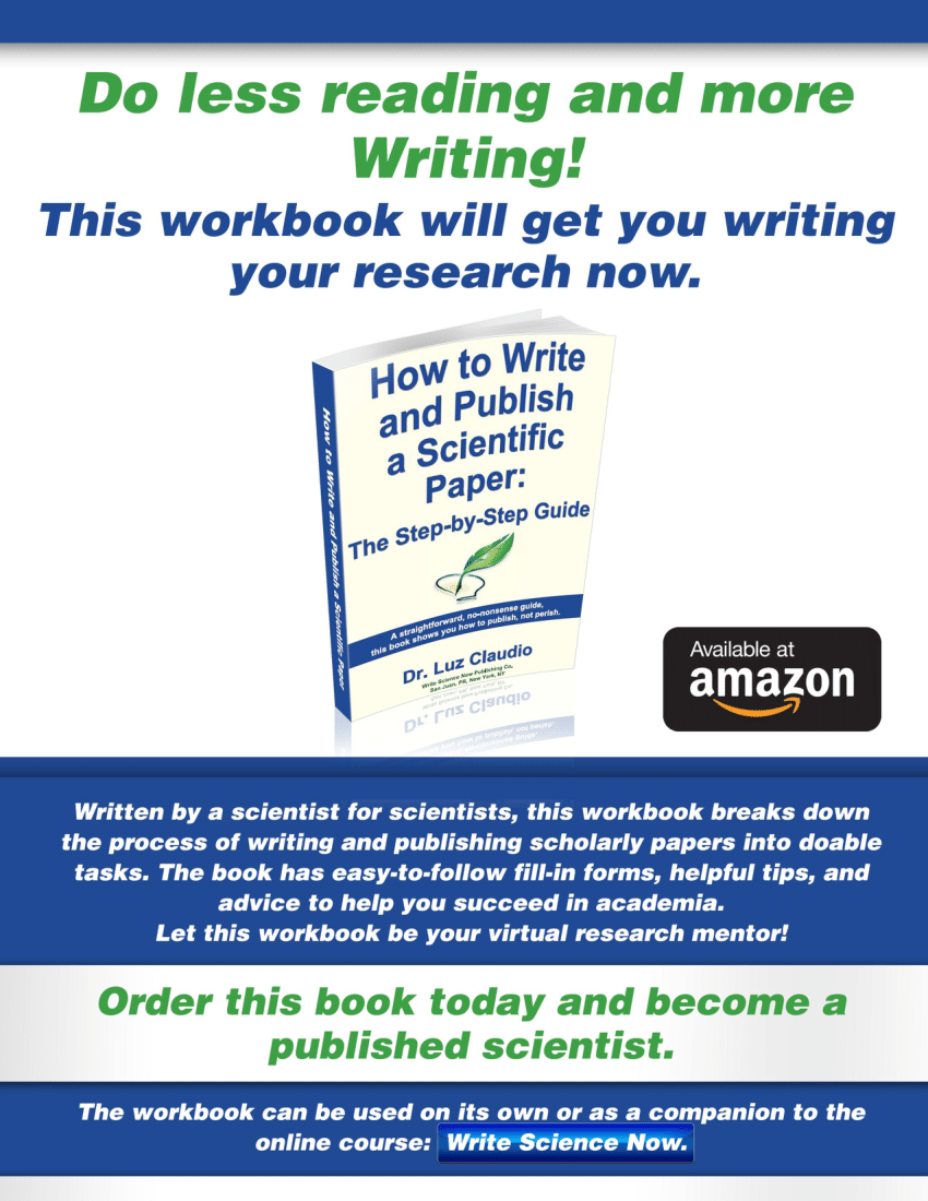 how to write and publish a scientific paper 7th edition