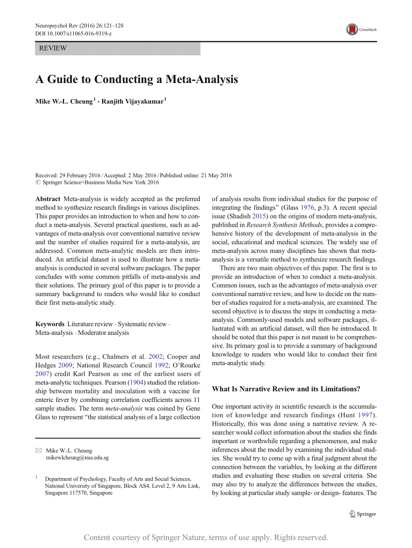 Meta-analysis - The Definitive Guide