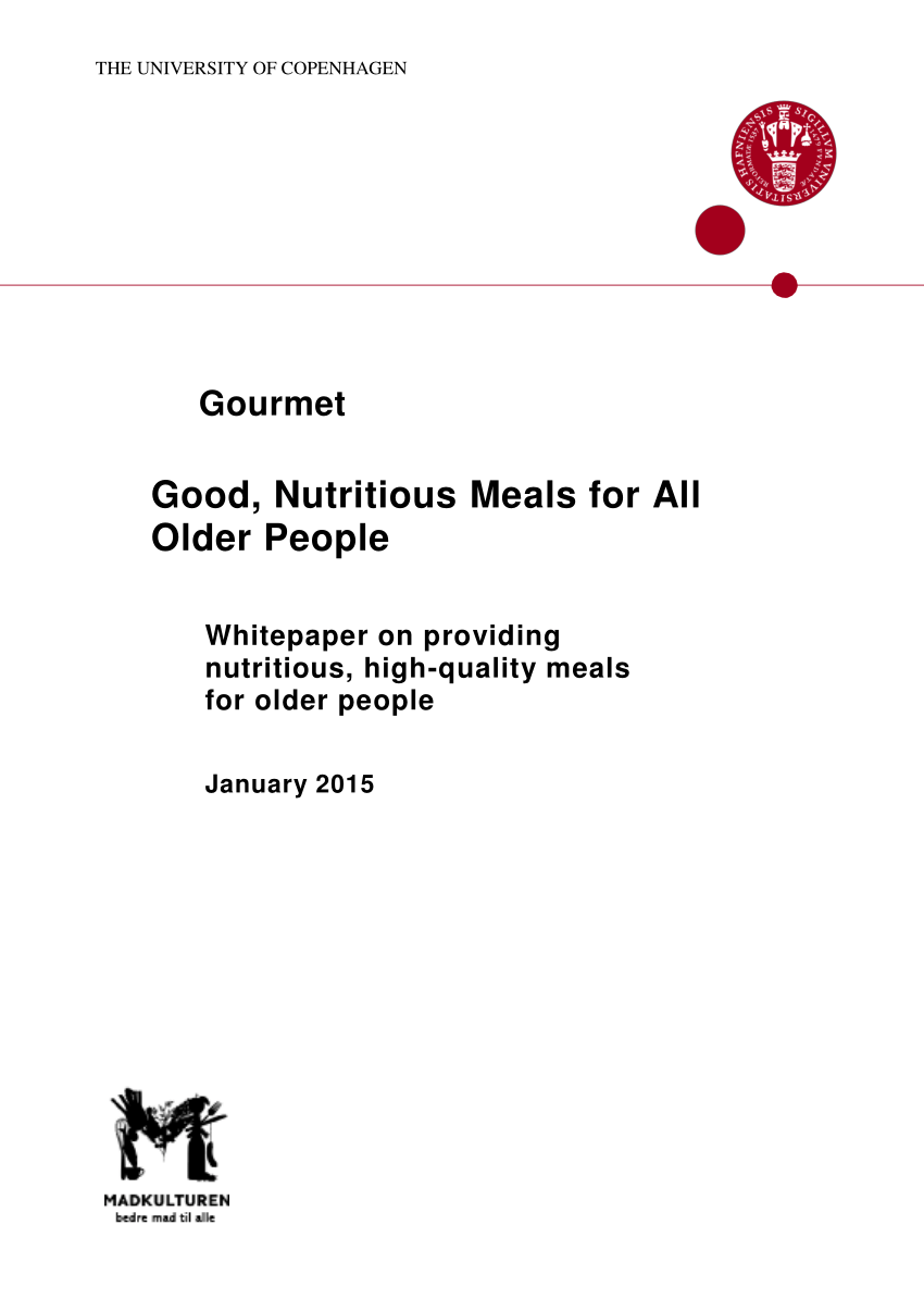 PDF) Gourmet Good, Nutritious Meals for All Older People picture