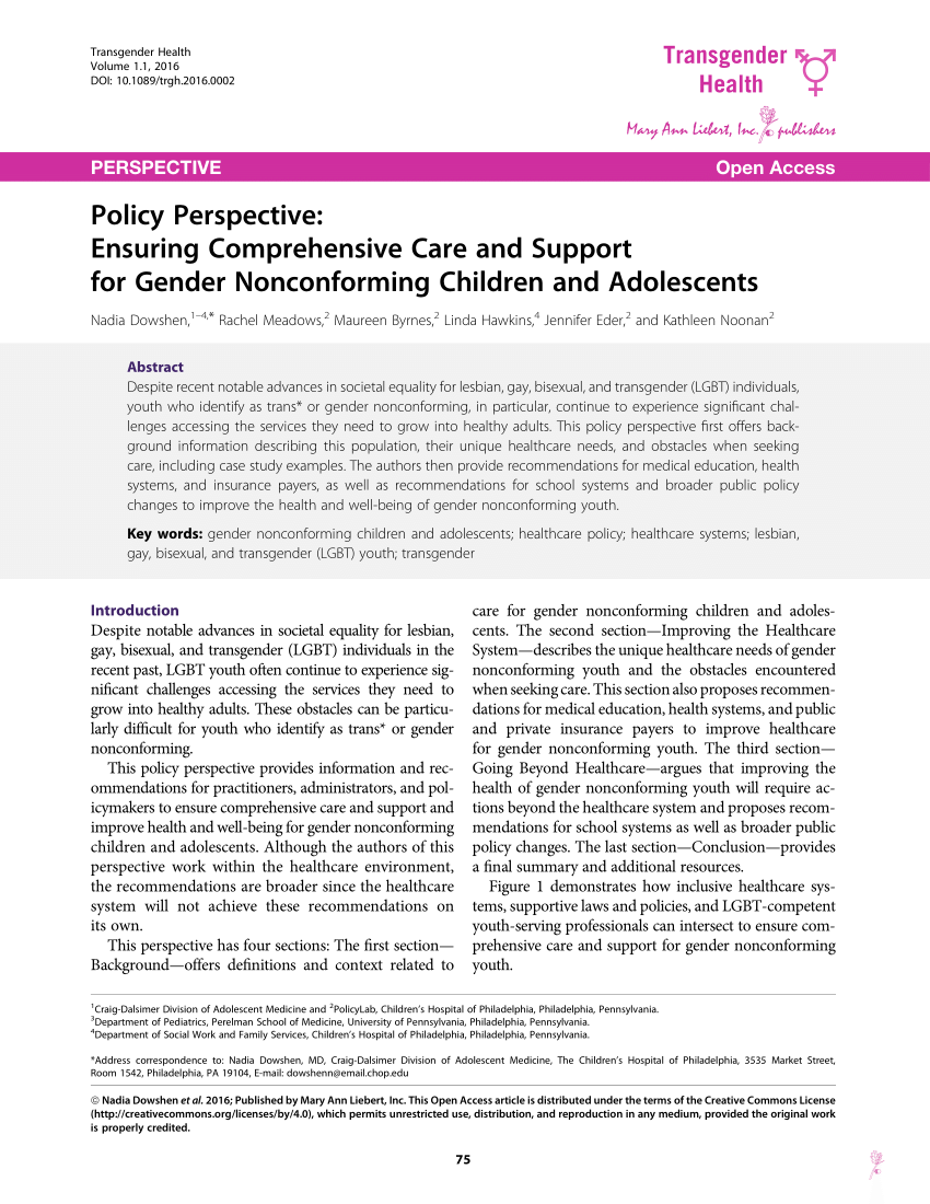 PDF Policy Perspective Ensuring Comprehensive Care and Support