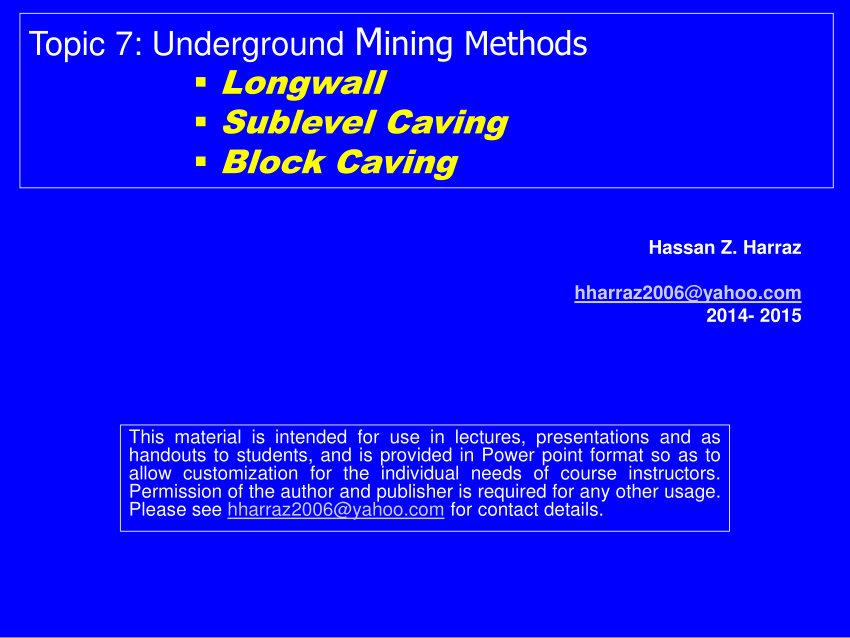 caving method