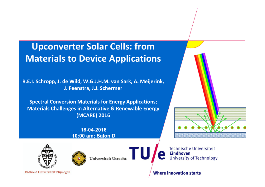 [PDF] Upconverter Solar Cells: from Materials to Device Applications ...