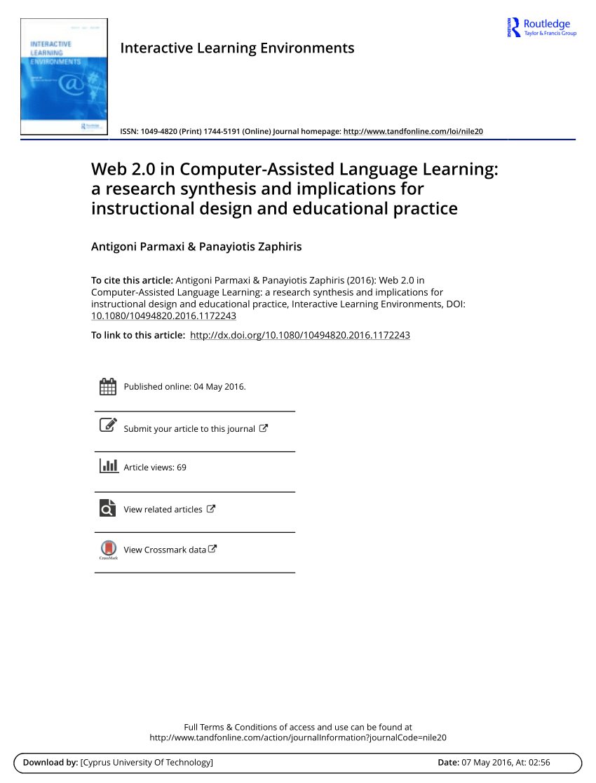 A Web 2.0 Personal Learning Environment for Classical Chinese