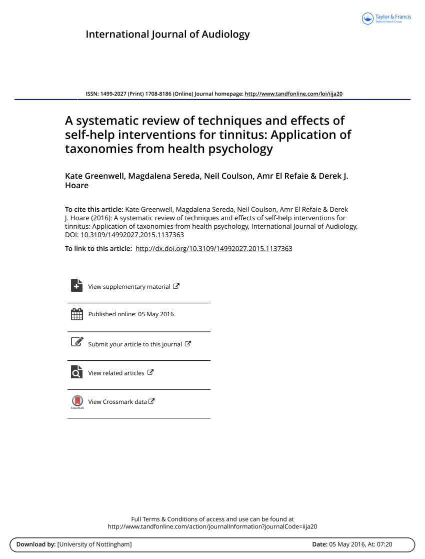systematic review about psychology