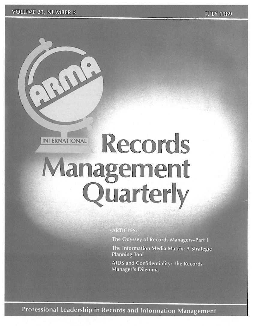 (PDF) The Odyssey of Records Managers