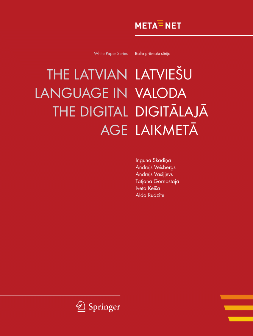 Luxury Cane Execute PDF) Language Technology Support for Latvian