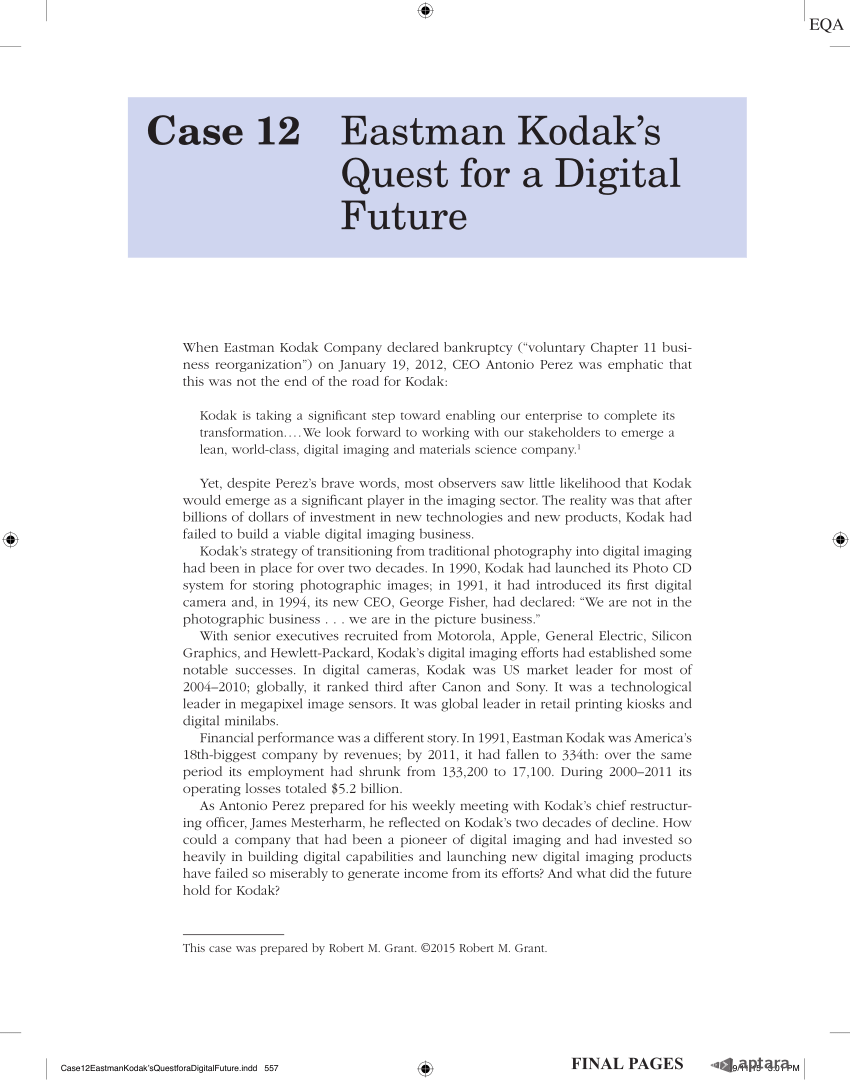 kodak failure case study