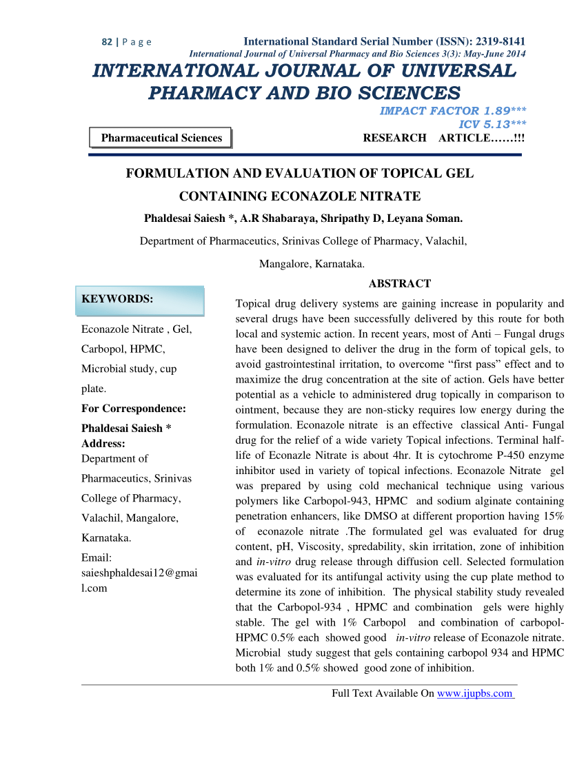 formulation and evaluation of herbal gel pdf