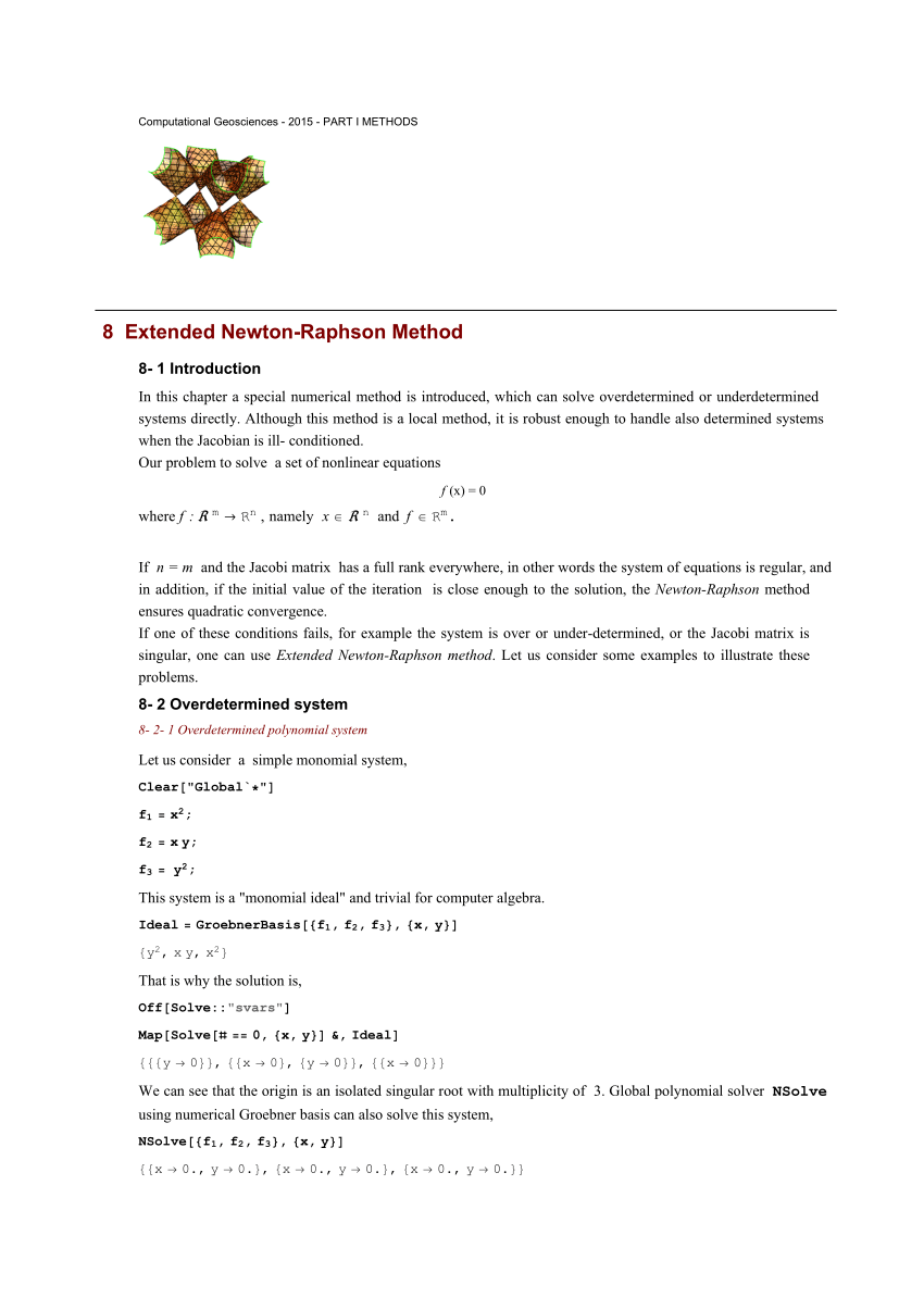 Pdf Extended Newton Raphson Method