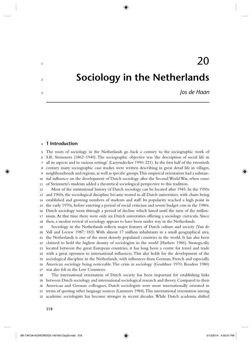 sociology phd netherlands