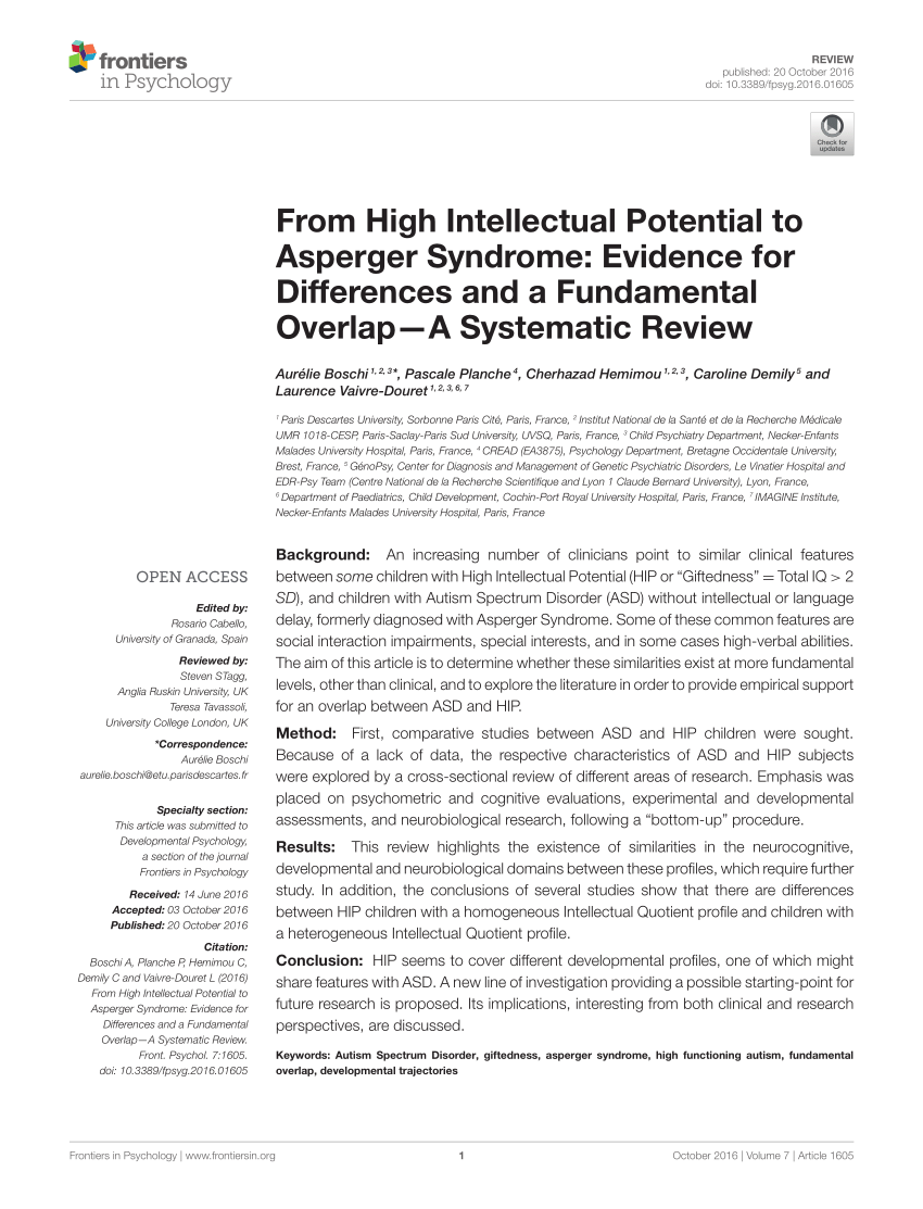 Pdf Assessment Of Cognitive Profile Wisc Iv Autistic