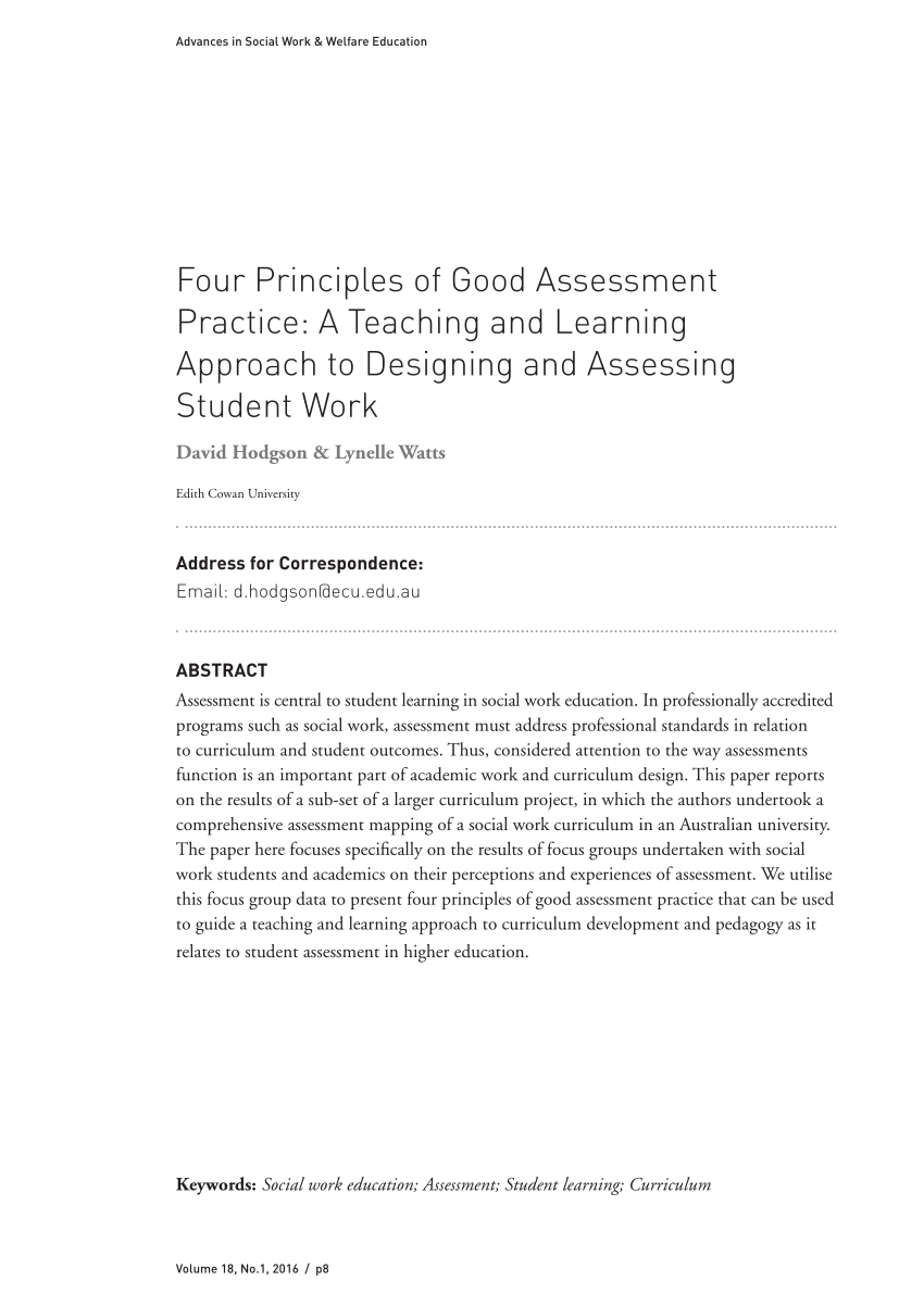 thesis about assessment of learning