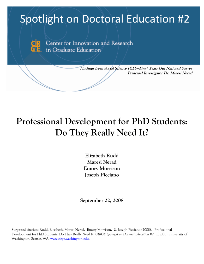 professional development dissertation