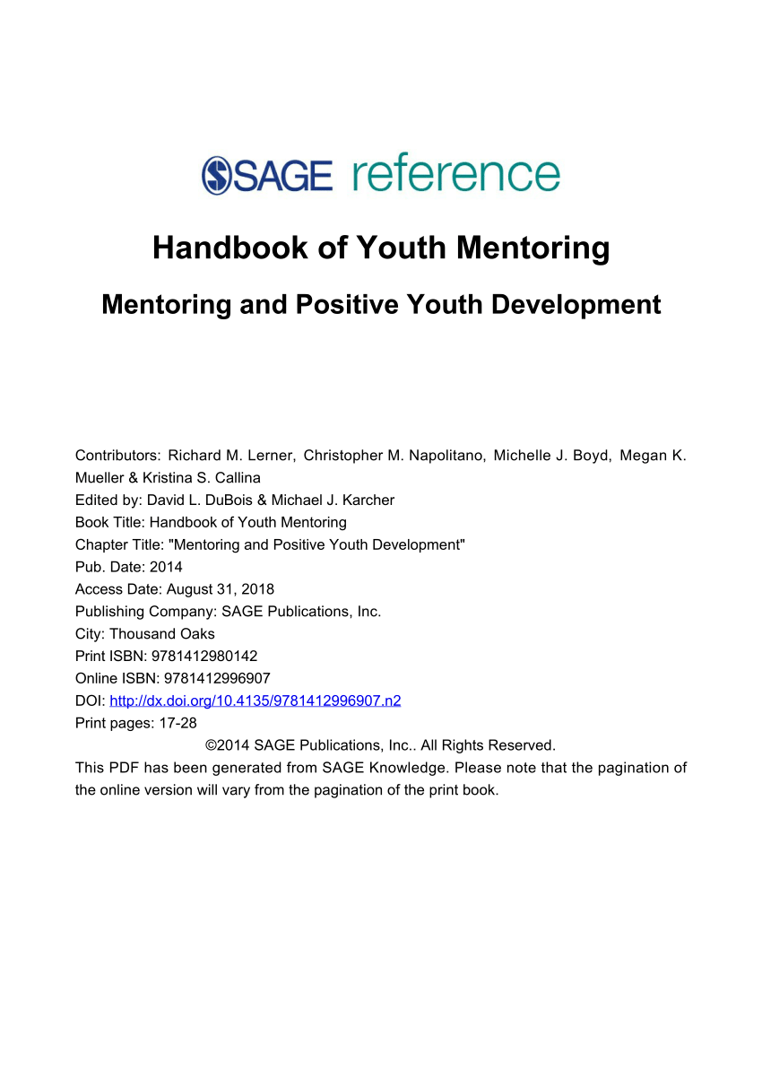 Youth Mentoring Program Template For Your Needs