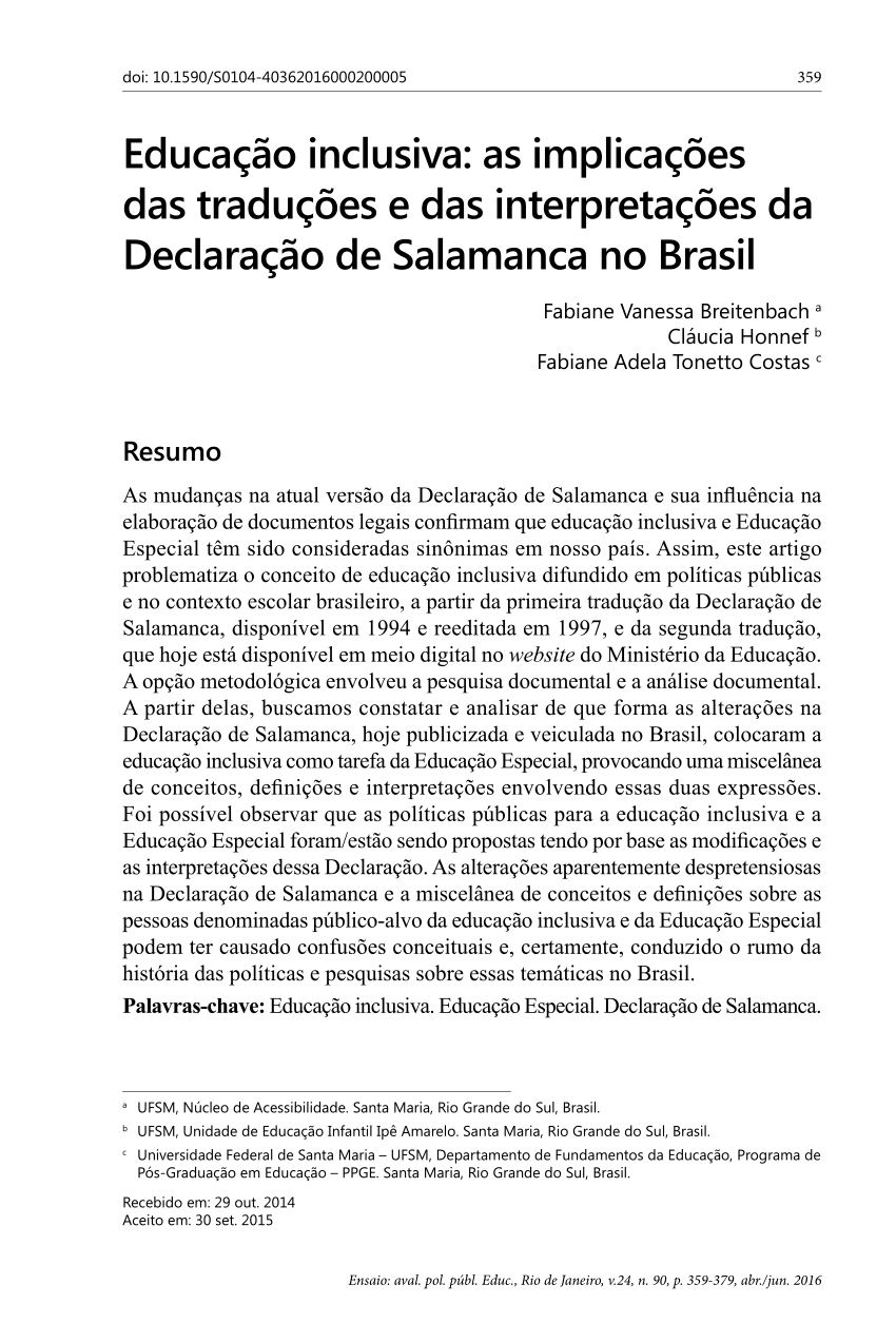 perguntas e respostas sobre a declaração de salamanca