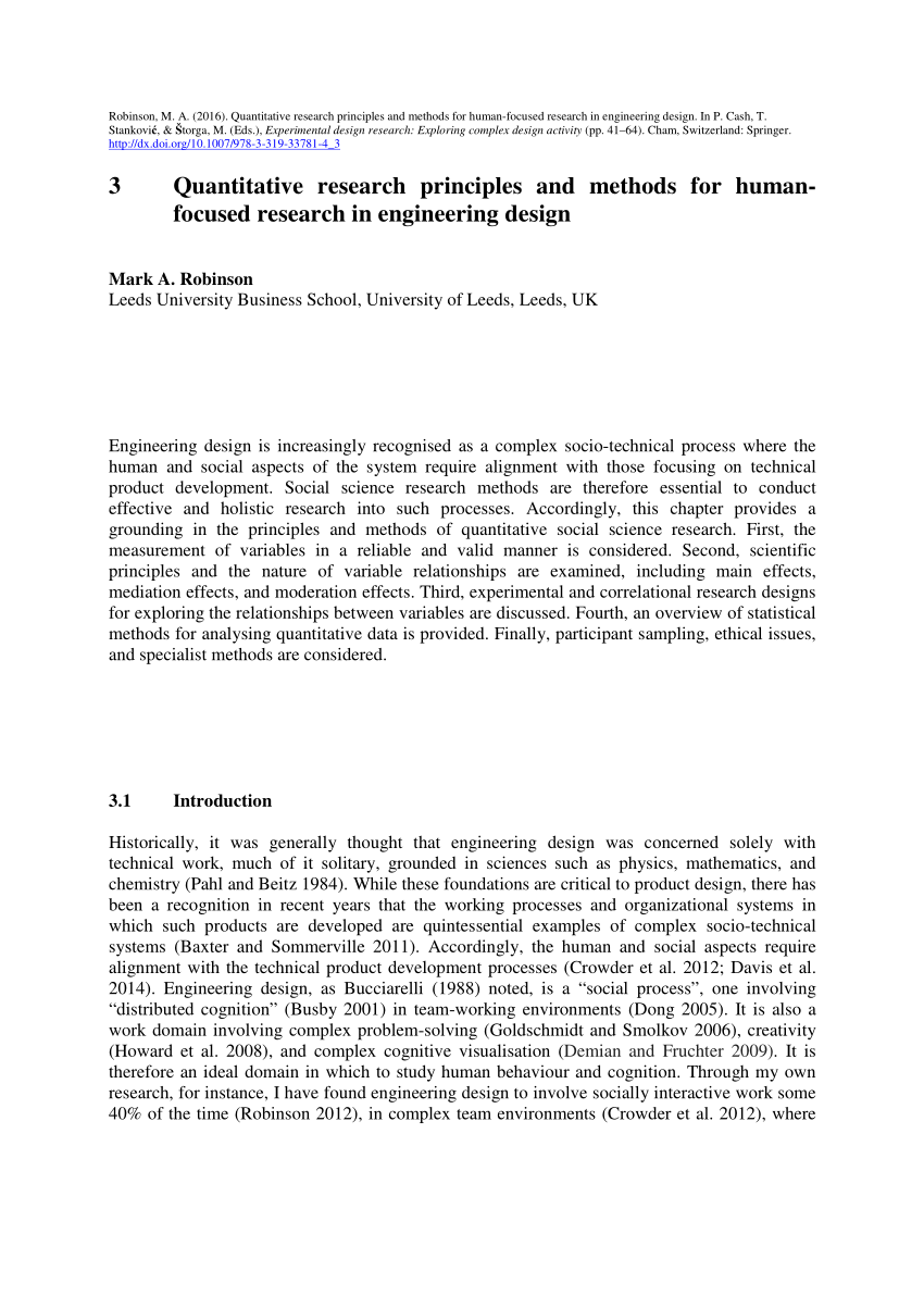 methodology quantitative research pdf