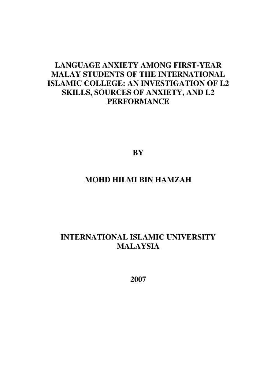 Karangan Bahasa Melayu Sepanjang 4 Muka Surat