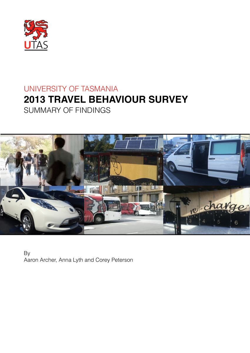 utas travel behaviour survey